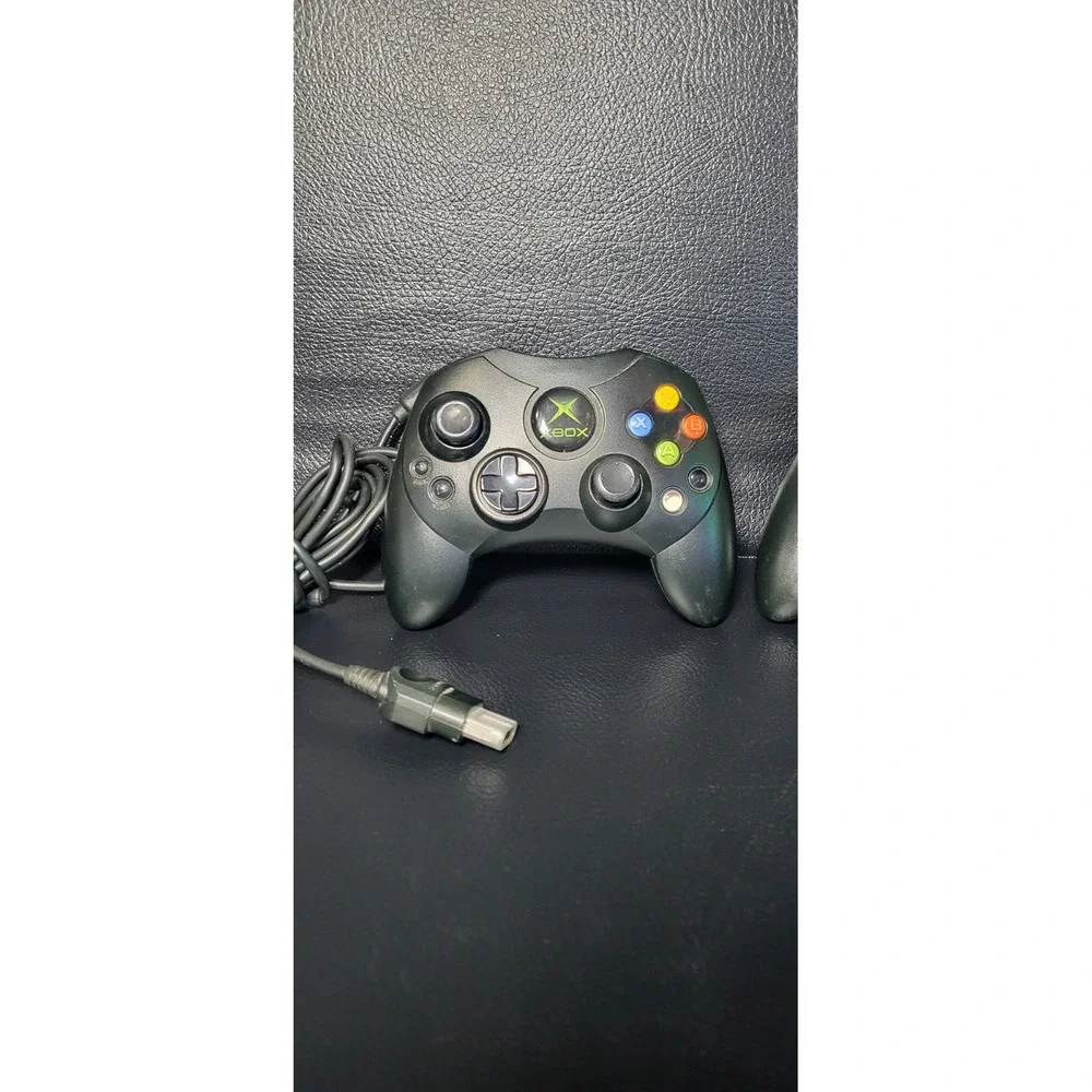 Lot Of‎ 2 Original Xbox OEM S Type Black Controller (X08-69873) Breakaway Tested